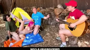 FreeUseGirls – Freeuse Hot Pink Hair Teen Used By Boyfriend And His Buddies During Camping Trip – Gracie Gates, Robby Echo, Clarke Kent, Elias Cash