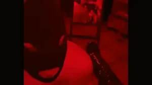 The slave sat with a penis cage for two weeks