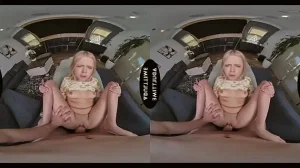 UP CLOSE VR – POV Petite Blonde Coco Lovelock Goes Into FERAL FRENZY Mode For Your Big Dick